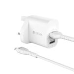 Smart Series 2.4A 2USB Charger Set With USB-C Cable-Devia