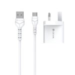 Smart Series 2.4A 2USB Charger Set With USB-C Cable-Devia - Image 2