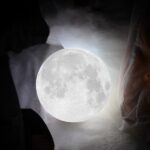Ανάγλυφο Φωτιστικό Αφής – 3D Φεγγάρι - Image 5