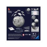 3D Puzzle - Glow In The Dark Moon 72pcs Ravensburger - Image 2