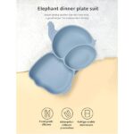 Πιάτο Σιλικόνης με Χωρίσματα – Ελέφαντας - Image 2