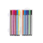 Μαρκαδόροι Felt-Tip 12 Χρώματα σε Πλαστική Κασετίνα - ASTRA - Image 2