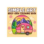 Coloring Book –  Simple Art Bold-Easy Small