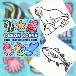 Coloring Book - Ocean Scene - Image 2