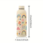 Παγούρι 500ml με Ουράνια Τόξα και Λουλούδια - Image 3