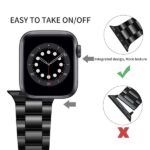 Λουράκι για Apple Watch 42/44/45/49mm – Stainless Steel Black - Image 7