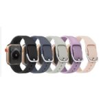 Λουράκι για Apple Watch – Σιλικόνη με Ασημί Κούμπωμα