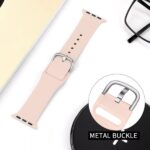 Λουράκι για Apple Watch – Σιλικόνη με Ασημί Κούμπωμα - Image 3