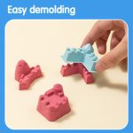Genius Kinetic Sand 500gr with 6 Molds Yellow - Deli - Image 2