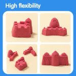 Genius Kinetic Sand 500gr with 6 Molds Pink - Deli - Image 3
