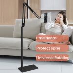 Gooseneck – Ρυθμιζόμενη Bάση Δαπέδου για Κινητό και Tablet – Μαύρο - Image 7