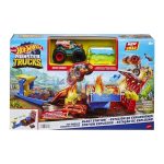 Hot Wheels Monster Trucks Blast Station Playset with Demo Derby