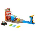 Hot Wheels Monster Trucks Blast Station Playset with Demo Derby - Image 2