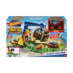 Hot Wheels Monster Trucks Arena Smashers Rhinomite Race Challenge Playset