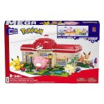 MEGA Pokemon Building Toy Kit, Forest Pokemon Center 648pcs with 4 Action Figures