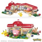 MEGA Pokemon Building Toy Kit, Forest Pokemon Center 648pcs with 4 Action Figures - Image 2