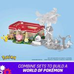 MEGA Pokemon Building Toy Kit, Forest Pokemon Center 648pcs with 4 Action Figures - Image 5