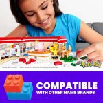 MEGA Pokemon Building Toy Kit, Forest Pokemon Center 648pcs with 4 Action Figures - Image 6
