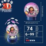 3D Μπάλα Λάμπα Gabby’s Dollhouse 72pcs Ravensburger - Image 4