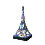 3D Puzzle Night Edition Eiffel Tower Disney 216pcs Ravensburger - Image 2