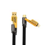 Καλώδιο Γρήγορης Φόρτισης 4 σε 1 USB-A/Type-C σε Type-C  Lightning 1.2M CA-888 - Treqa