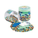 Beads and pegboards in tub Blue - 4000 Hama Beads