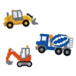 Construction Vehicles Gift Box Midi Hama Beads - Image 2