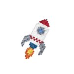 Space Gift Box Midi Hama Beads - Image 3