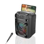 Φορητό Karaoke Bluetooth Ηχείο με Μικρόφωνο και RGB Φωτισμό