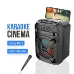 Φορητό Karaoke Bluetooth Ηχείο με Μικρόφωνο και RGB Φωτισμό - Image 2