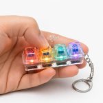 Fidget Clicker Μπρελόκ Πληκτρολόγιο με Φως - Image 2