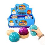 Squishy Steamed Bun Dumpling Glitter with Gel Beads Surprise