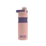 Θερμός Ανοξείδωτο 500 ml με χερούλι στο στόμιο Ροζ με μωβ - Must