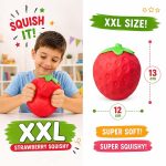 Squishy XL Φράουλα 13cm - Image 3