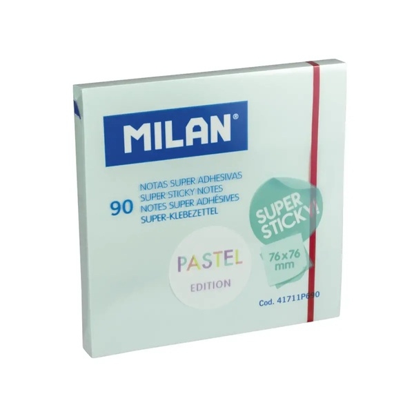 MILAN-089919.jpg Αυτοκόλλητα Χαρτάκια Pastel Μπλε 76 x 76 mm - Milan - Image 1