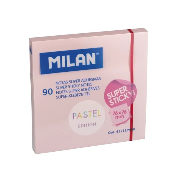 MILAN-089933.jpg Αυτοκόλλητα Χαρτάκια Pastel Ροζ 76 x 76 mm - Milan - Image 1