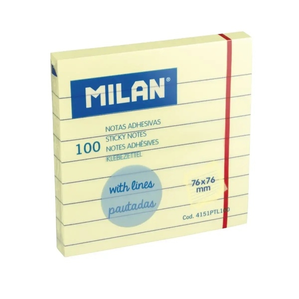 MILAN-089988.jpg Αυτοκόλλητα Χαρτάκια με Γραμμές 76 x 76 mm - Milan - Image 1