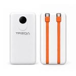 Power Bank 10000mAh 22.5W με Ενσωματωμένα Καλώδια Type-C και Lightning Άσπρο TR-986 - TREQA