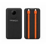 Power Bank 10000mAh 22.5W με Ενσωματωμένα Καλώδια Type-C και Lightning Μαύρο TR986 - TREQA