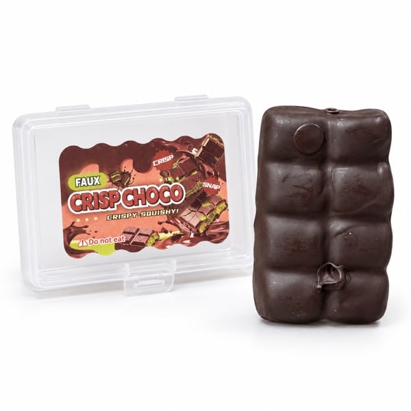 SQ-FCHOCD.jpg Squishy Faux Crisp Dark Choco Crispy - Image 1